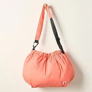 Free People FP Movement Puffy Peach Melon Rest Day Carryall Bag Shoulder Bag NWT